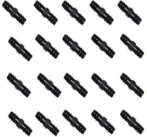Lot de 20 raccords cannelés en plastique pour tuyau d'arrosage goutte à goutte 15 mm
