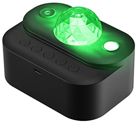 DENZED Luce Ambientale, Proiettore Bluetooth Star Moon Galaxy LED Night Light Sky Laser Proiettore Musicale Colorato Luci da Scrivania per Camera da Letto Regalo per Bambini,Nero