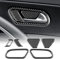 KUNGKIC 6Stück Kohlefaser Auto Türgriffrahmen Aufkleber Dekorative Innenbereich Compatible with VW Volkswagen Scirocco 2009-2016 Zubehör