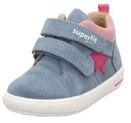 Superfit Mädchen Moppy Lauflernschuhe, Blau Pink 8040