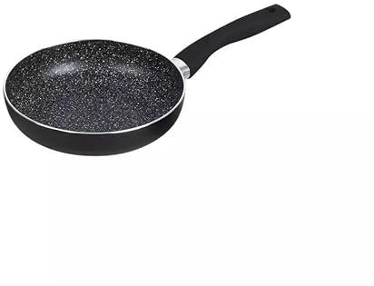 Luckyberg Bratpfanne/Grauer Marmor/Pfannenbreite von 14 cm bis 28 cm | Antihaft und Kratzfest| Universalpfannen für alle Herdarten | spülmaschinenfest (Ø 28cm)