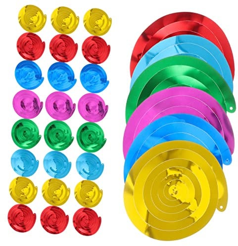 jojofuny 30 Bunte Spiralanhänger Aus Sicherem PVC-Material Für Partyzubehör Feiertagsdekorationen Abschlussfeiern