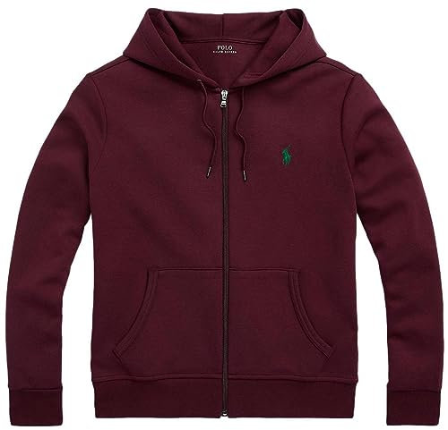 Ralph Lauren Herren Classic SS Mesh Rugby-Poloshirt, (Frühjahr/Sommer 2023) Harvard Wine, XXL