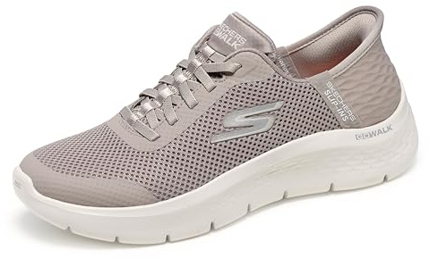 Skechers Women's Go Walk Flex Hands Free Slip-ins-Grand Entry Sneaker, Taupe, 4 UK Wide