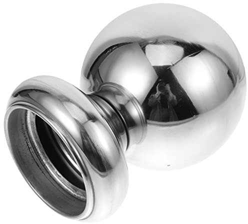 Homoyoyo Bola De Pasamanos Inoxidable Para Escaleras Interiores Remate Esférico Decorativo Para Barandillas Finial Resistente y Duradero Para Proyectos Diy Base y Bola