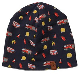 SCHIETWETTER Accessoire Kinder Beanie Feuerwehr, elastische Mütze, Jersey-Mütze, Übergangsmütze Navy 50