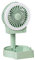 MULAIDI Ventilateur de bureau portable avec ventilateur USB silencieux et lumineux 3 vitesses pliable alimenté par câble USB rechargeable par USB