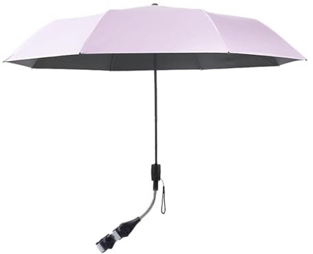 Luwecf Kinderwagen Sonnenschirm mit Flexibler Montageoption für Den Trolley, ROSA