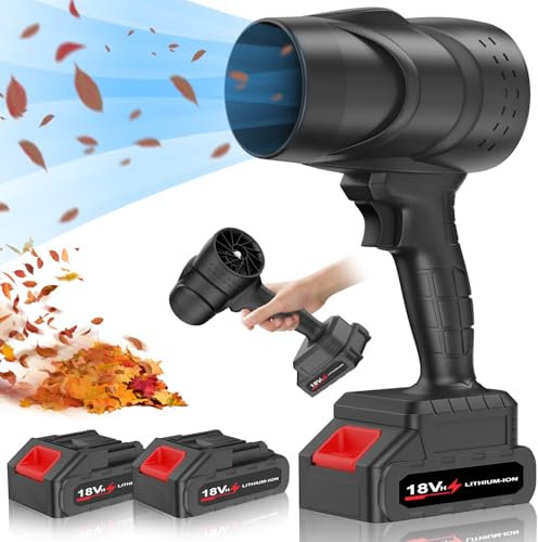 Toieue Leaf Blower Cordless with Battery, blowers for Lawn Care, 20000RPM 150MPH, 21V*2 Pcs Battery Powered Leaf Blower for Snow Blowing, Lawn Care, Patio, Blowing Leaves