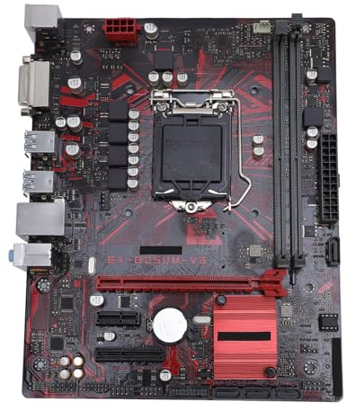 Placa Madre del Ordenador B250M V3, 2 DDR4 DIMM M ATX PCI E 3,0 Desktop Motherboard ForLGA 1151 7th 6th Gen de Core I7 I5 143 CPU, 1x PCIE X16, 4X SATA III, DVI, USB2.0