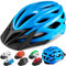 Gudook Erwachsene Fahrradhelm für Herren – Damen-Fahrradhelme – zertifizierter, Leichter Verstellbarer Fahrradhelm mit abnehmbarem Visier für Mountainbikes und Rennräder (Blau, L)