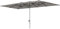Outsunny Ombrellone Doppio da Giardino 4.5x2.6 m con Manovella, Ombrellone da Giardino a 12 Stecche in Alluminio e Poliestere 200g/㎡, Anti UV50+, per Cortile, Terrazza e Balcone, Grigio Scuro
