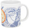 ms móvil shop DBZ Shenron Tasse officielle en céramique 325 ml Motif sérigraphié en gris avec boule 4 étoiles Livré avec boîte cadeau