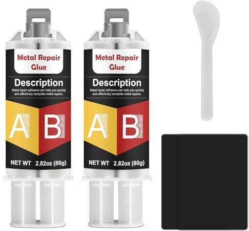 INNOVAYOU 160g Metallkleber, Metallkleber HitzebestäNdig Geeignet zum Reparieren von Rissen, Spaltschweißen, FlüSsigmetall Kleber Geeignet für Metall, Kunststoff, Edelstahl, Aluminiumlegierung