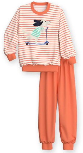 CALIDA Toddlers Bündchen-Pyjama Kinder | Schlafanzug aus Baumwolle, atmungsaktiv, pflegeleicht, mit weichen Bündchen