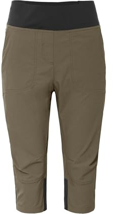 Bergson PUSULA Comfort Capri | Damen 3/4 Wanderhose - Leicht & elastisch Damen 3/4 Wanderhose aus Ripstop, Normalgrößen, strapazierfähiges Ripstop-Gewebe, vollelastischer Comfort-Bund, schnelltrockne