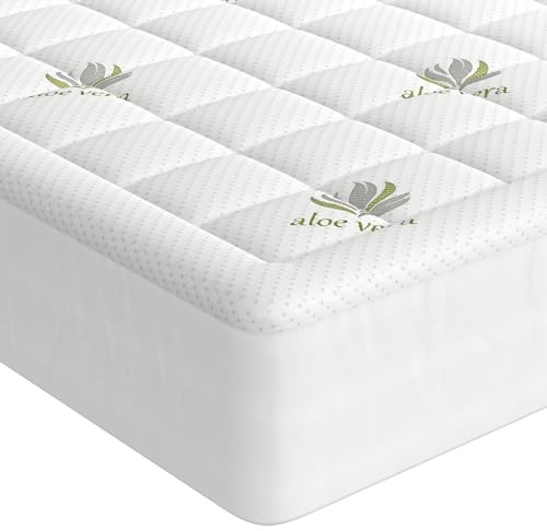 Wowttrelax Matratzen Topper 160x200cm, Atmungsaktive Bambusfaser Matratzenauflage 3cm Dünn, für Matratzen 15-30 cm - Hypoallergen, Waschbar mit Anti-Rutsch