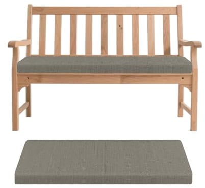 Generisch Bankauflage, Abnehmbarem Sitzkissen Banks, rutschfeste Gartenbank Auflage, Waschbar Sitzauflage Banks für Innen Outdoor Fensterbank Couch ban k Eckbank Auflagen,Dark Gray,100x30x5cm