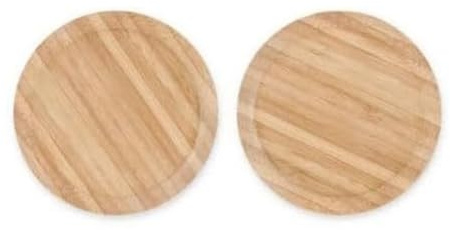 Ayfunkey 2 PCS Wine Glass Covers Wood Drinking Glass Lids to Keep Bugs Out Wood Water Glass Toppers Keeps Debris and Dust