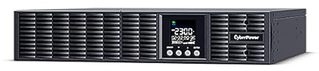 CyberPower OLS3000ERT2UA-N Online-USV, inkl Netzwerkarte, Doppelwandlung 3000VA/2700W, 2U Rack/Tower, schwarz, Eingang 190–300Vac, Active PFC, ECO Mode >95%, Farb-LCD, USB HID, IEC C20 In, 9 Ausgänge