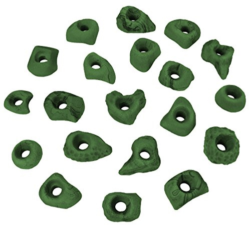 ALPIDEX Klettergriffe Größe S | Tritte | Kleine Klettersteine | 20 oder 40 Stück Formen