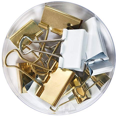 Herlitz 50021840 Vielzweckklammern Pure Glam, 3 Größen sortiert, 1 Dose
