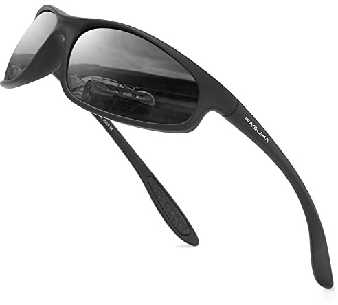 FAGUMA Polarized Sports Sunglasses For Men Cycling Driving Fishing UV400 Protection
