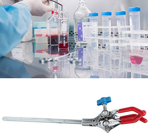3-Zinke Drehgelenk Klemme, Clamp Kolbenklemme Fingerstil Laborklemme für Laborständer Laborclip Chemie Kolben