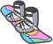 Crocs Uni Sportschuh-Anhänger | Jibbitz Schuhanhänger, Snowboard und Stiefel