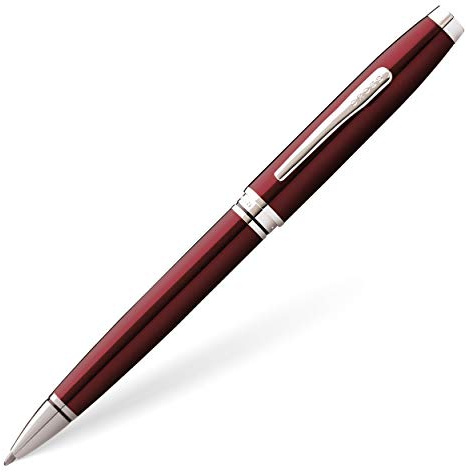 Cross Coventry Ballpoint Pen (Medium Stroke Thickness with Gift Box) Red/Chrome