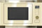 Kaiser EM 2545 Elf AD Einbau Multifunktions Mikrowelle,Elfenbein Glas,25L,Heißluft Grill,21 Funktionen,Mikrowelle zum Einbau,8 Sonderfunktionen, Kartoffel,Pizza, Kindersicherung,Einbaumikrowelle Retro