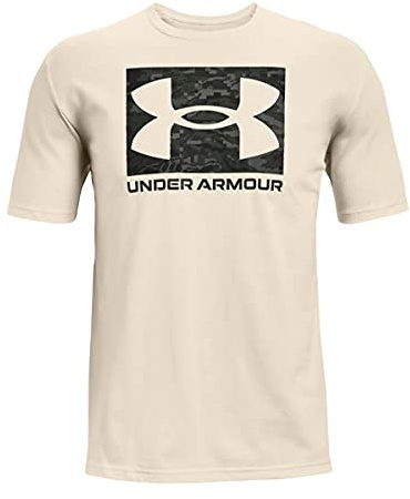 Under Armour Men's Ua ABC Camo Boxed Logo SS T-Shirt, White (White), L