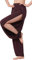 Hoerev Damen weichen Schlitz Bein Hose Harem Dance Yoga Pilates Hose,Braun,L
