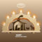 weigla - Schwibbogen original Erzgebirge I Lichterbogen Weihnachten I Motiv Christi Geburt Rustikal I 7 Lampenkerzen + 1 Ersatzlampe I 7 x 34 V, 3 W, E10 I beleuchtete Weihnachtsdeko innen