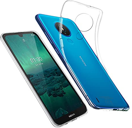 DN-Technology Nokia 1.4 Case For Nokia 1.4 Phone Case Clear Back Soft Silicone Shockproof Anti-Scratch Non-Slip Shock Absorption Drop Protection Transparent Case For Nokia 1.4