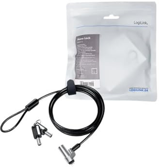 LOGILINK Laptopschloss Schlüsselschloss inkl. 2 Schlüssel 15mm NBS013