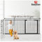 BabyDan Premier, Extra breit Ohne bohren Treppenschutzgitter, 177,8-183 cm, Babygitter/Sicherheitsgitter, Metall, Schwarz, Hergestellt in Dänemark - (Haustiergitter/Hundegitter)