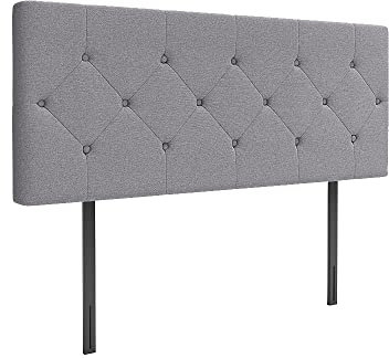 DEWINNER Tête de lit rembourrée, Tissu capitonné,Épaisseur Totale de 8 cm (140x100cm)