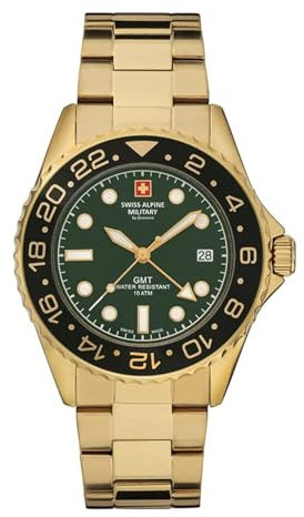 Swiss Alpine Military Herren Uhr Analog Quarz 7052.1114SAM Edelstahl
