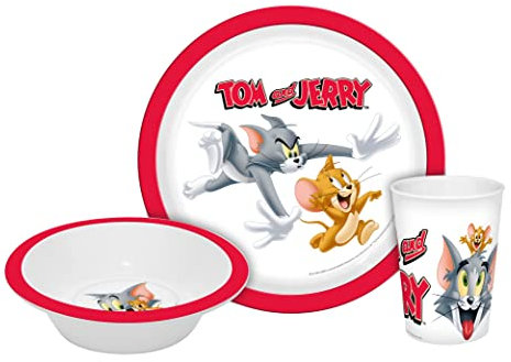 GEDA LABELS 14659 3-teiliges Kindergeschirr aus PP bestehend aus Becher, Teller, Schale