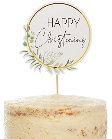 amscan 9915633 Botanic Christen CardCakeToppr
