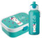 4youDesign Mepal Bento Box & Trinkflasche Set personalisiert Drache türkis – Geschenk für Kinder Weihnachten, Nikolaus, Geburtstag - Auslaufsicher – Brotdose 750ml, 400ml Flasche