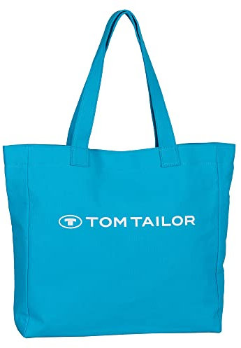 TOM TAILOR, MARCY, Damen, Shopper mit Reisverschluss, L, Türkis