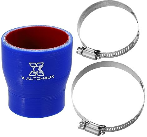 X AUTOHAUX Recto Silicona Manguera Tubo Azul Rojo para Coche 51x64mm