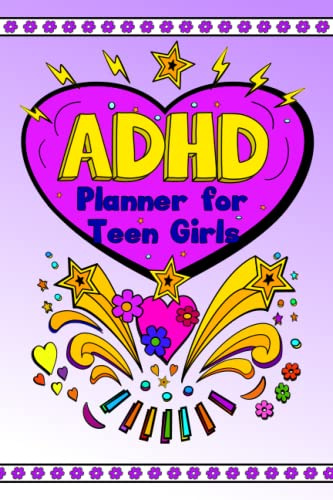 ADHD Planner for Teen Girls: A simple to use daily or weekly checklist notebook designed to appeal to teenagers and young people with disorganized and distracted thinking.