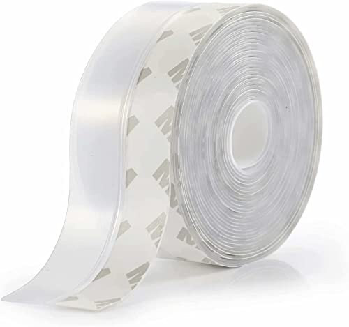 Tuokay, 5m x 2,5cm Joint d'étanchéité en Silicone Joint de Porte, Bandes de Silicone Multifonctions Autocollantes, Coupe-courant d'air Insonorisant pour Porte, Fenêtre