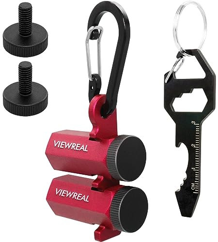 ViewReal Red Extra Tall Stair Gauges Set with Holder: A Non-Slip Guide for Circular Saw & Carpentry Squares, Perfect for Framing & Rafter Layout