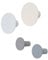 Blomus 4er Set Wandhaken -PONTO- Garderobenhaken rund in 4 Farben (Tradewinds)