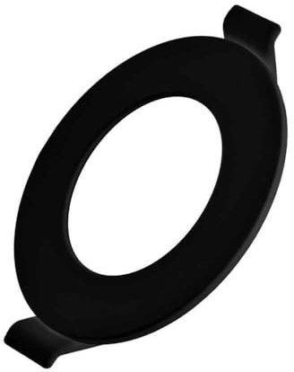 ENERGMiX 6w LED Decken Einbau Leuchte in Schwarz|rund|dimmbar|Ø128x26mm|Warmweiß