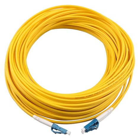 Jopto - Câble/Rallonge Fibre Optique - LC à LC OS2 Monomode Duplex 9/125 μm Jarretière Optique LSZH - Blindage et Connecteur Renforcée - Perte Très Fiable (20M)